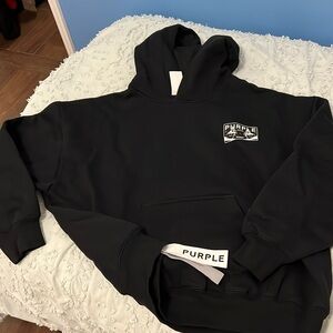 Men’s purple brand hoodie